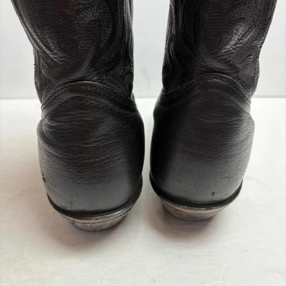BOULET MEN'S CHALLENGER COWBOY BOOT BLACK LEATHER size 9.5